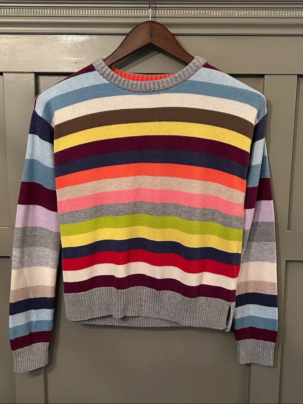 Gap Kids Crazy Stripes Sweater Crew Neck Size XXL 14 - 16